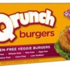 Qrunch奎奴亚藜蔬菜汉堡:免费的顶级8过敏,无谷蛋白,非玉米淀粉,素食主义者。