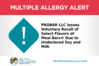 Milk and Soy Allergy Alerts - Meal ® Bars in Select Flavors