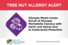 Tree Nut (Pistachios) Allergy Alert - Olympia Meats Mortadella Classica with Garlic and Spices