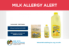 Milk Allergy Alert - Hiland Dairy Half-Gallon and Pint Lemonades