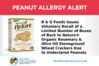 Peanut Allergy Alert - Back to Nature® Organic Rosemary &amp; Olive Oil Stoneground Wheat Crackers