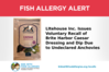 Fish (Anchovies) Allergy Alert - Brite Harbor Caesar Dressing and Dip