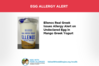 Egg Allergy Alert: Ellenos Mango Greek Yogurt
