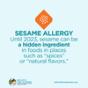 Food Allergy Education: Sesame Labeling