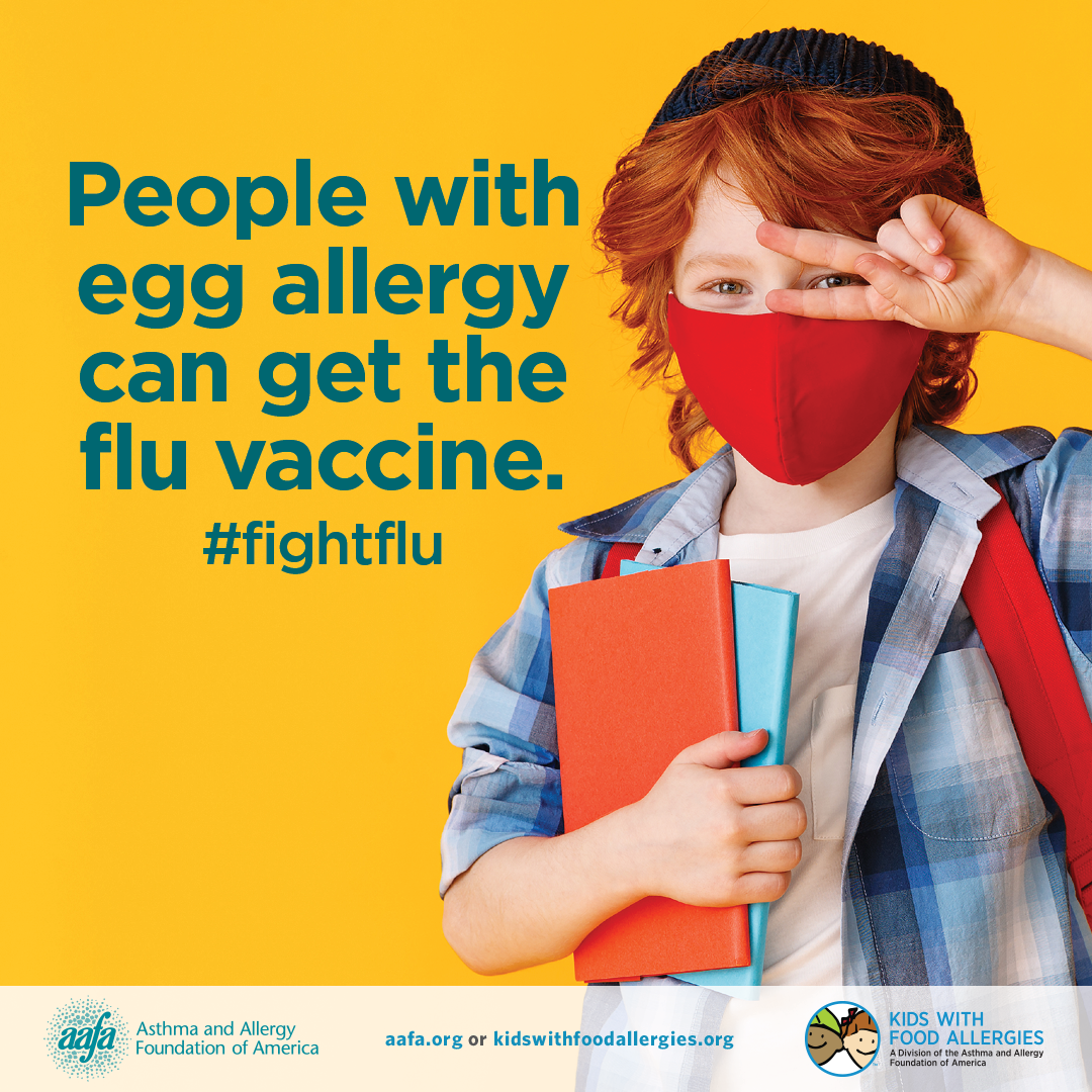 对鸡蛋过敏的人可以得到流感疫苗# FightFlu